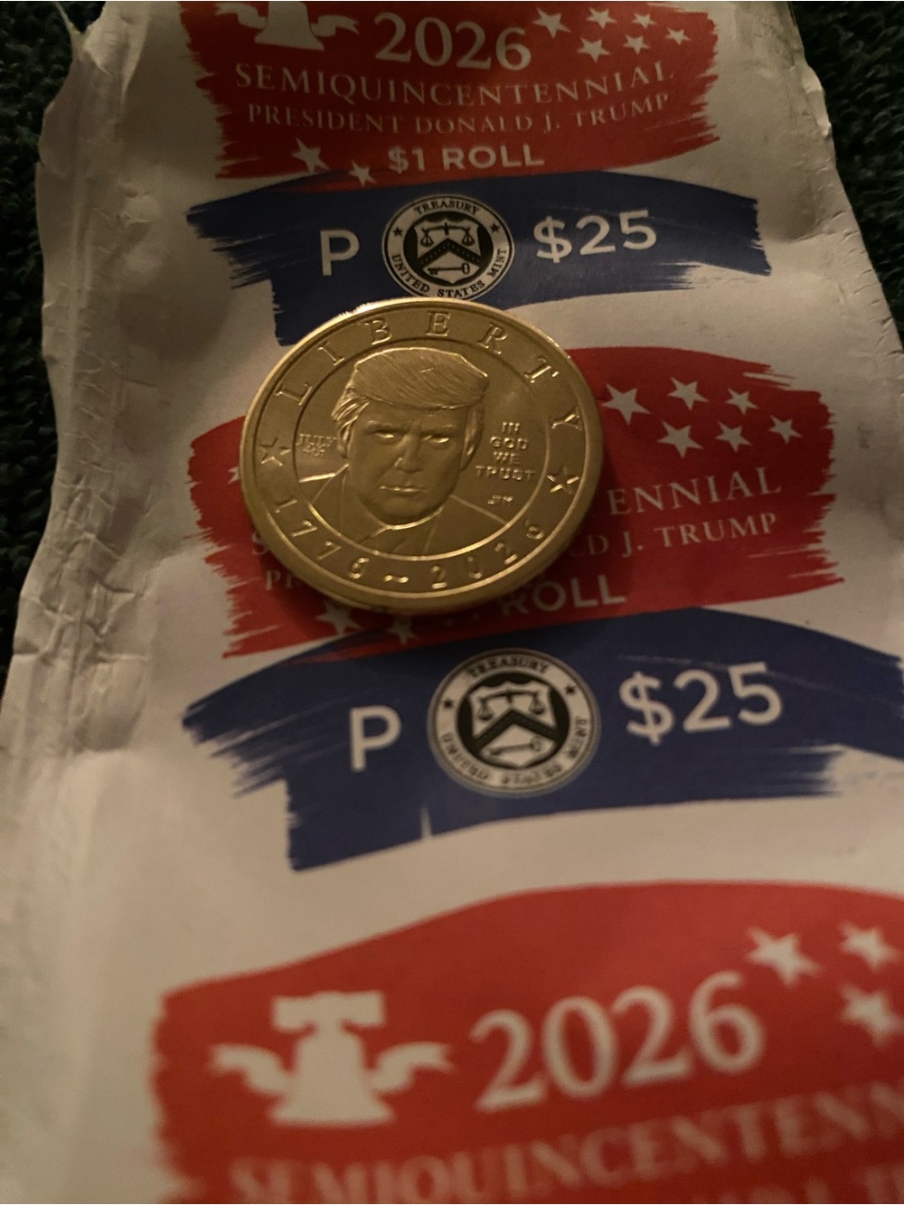 July 4th Privy US Mint President Donald J Trump RARE Coin $1 One Dollar July 4th